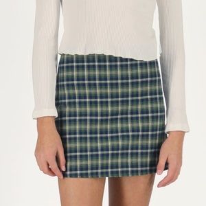 Flannel Mini skirt